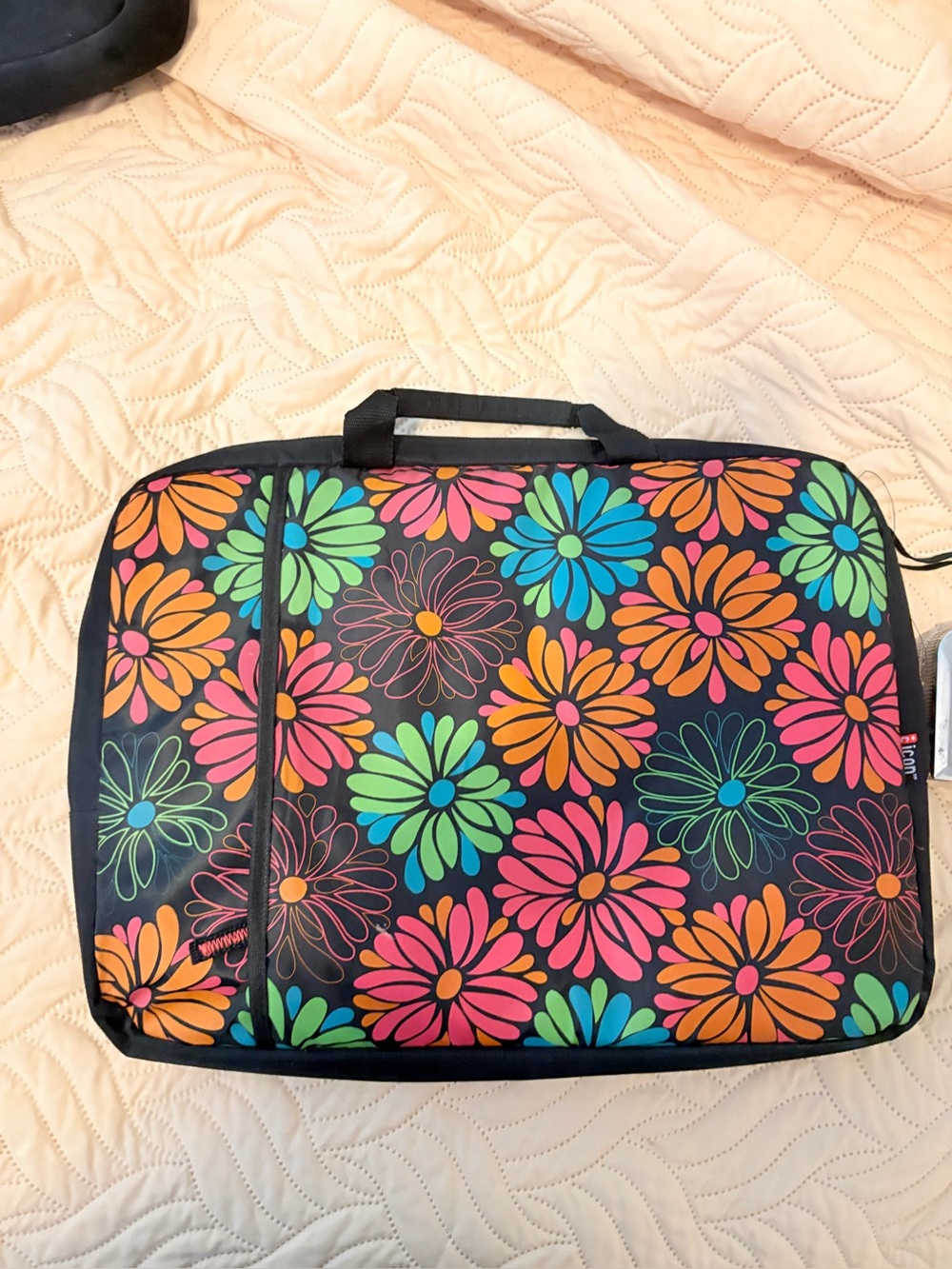 Colorful Floral Zippered Carry Case